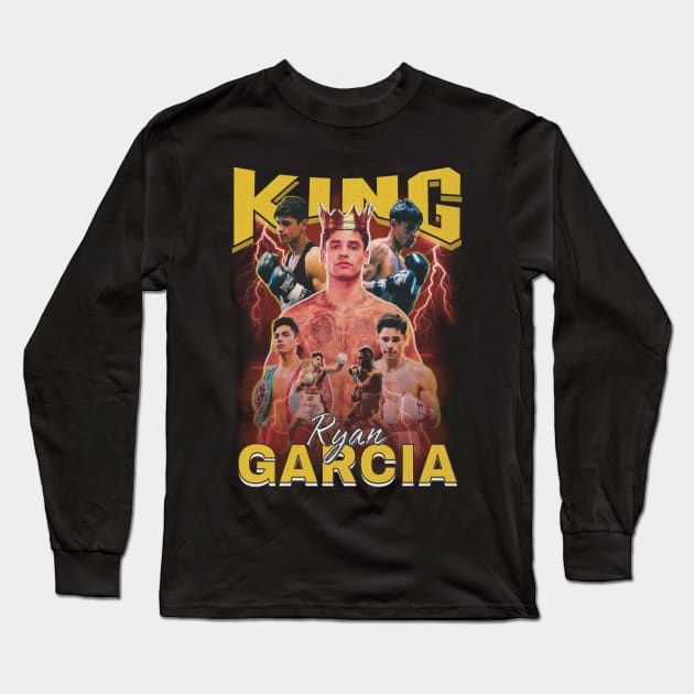 King Ryan Garcia Original Aesthetic Tribute 〶 Long Sleeve T-Shirt by Terahertz'Cloth